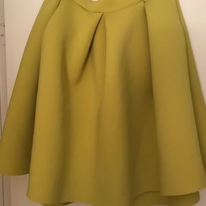 Chartreuse Ashley Stewart Skirt Sz 16